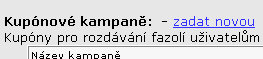Obr. Odsyacz do zadania kuponowej kampanii